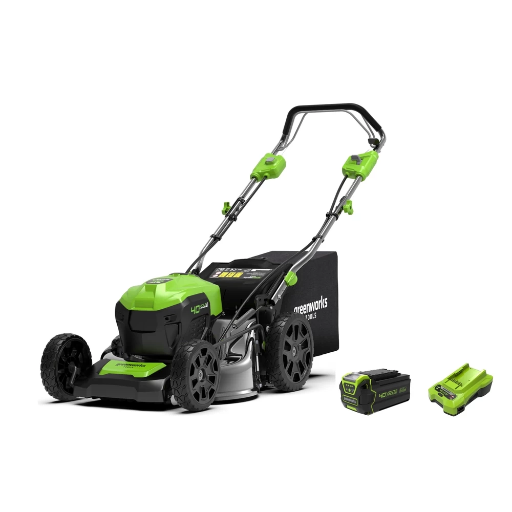Greenworks Tondeuse Sur Batterie 40V Coupe 46cm 4AH 1 Greenworks Tondeuse Sur Batterie 40V Coupe 46cm 4AH