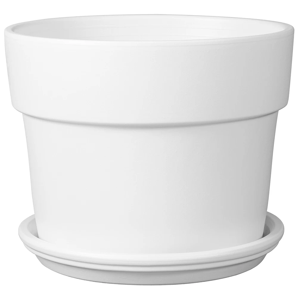 Kit Pot Perfetto Bigband Avec Soucoupe Coloris Talc Ø.39cm 1 Kit Pot Perfetto Bigband Avec Soucoupe Coloris Talc Ø.39cm