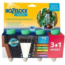 Cône D'Arrosage D'absence : 30 à 40 Cm 20 Cl - M, Vert - Pack 3+1