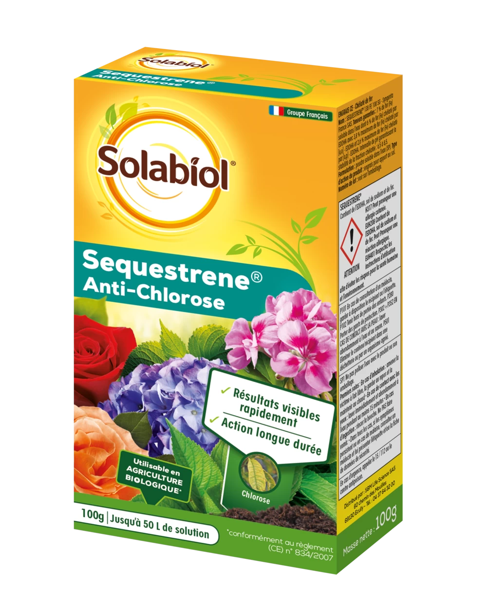 Solabiol Soseq01 | Sequestrene Antichlorose 100g | Action Longue Durée | Fabriq 1 Solabiol Soseq01 | Sequestrene Antichlorose 100g | Action Longue Durée | Fabriq