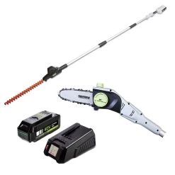 Taille-haies élagueur 2en1 Avec Batterie Lithium 40v 2.5 Ah + Chargeur Warrior