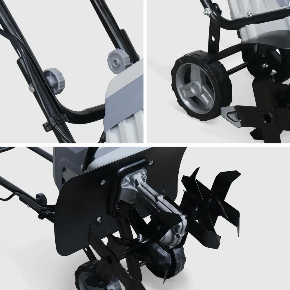 Motobineuse électrique Voltr 1400w, 6 Fraises Et Largeur De Travail De 40cm, 4 Motobineuse électrique Voltr 1400w, 6 Fraises Et Largeur De Travail De 40cm, – Image 4