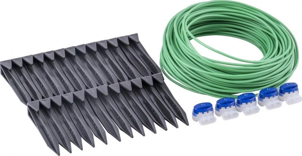 Jeu D’accessoires Ar11 Pour Robot Tondeuses - Connecteurs - Câble Périphérique Et Piquets 1 Jeu D’accessoires Ar11 Pour Robot Tondeuses - Connecteurs - Câble Périphérique Et Piquets