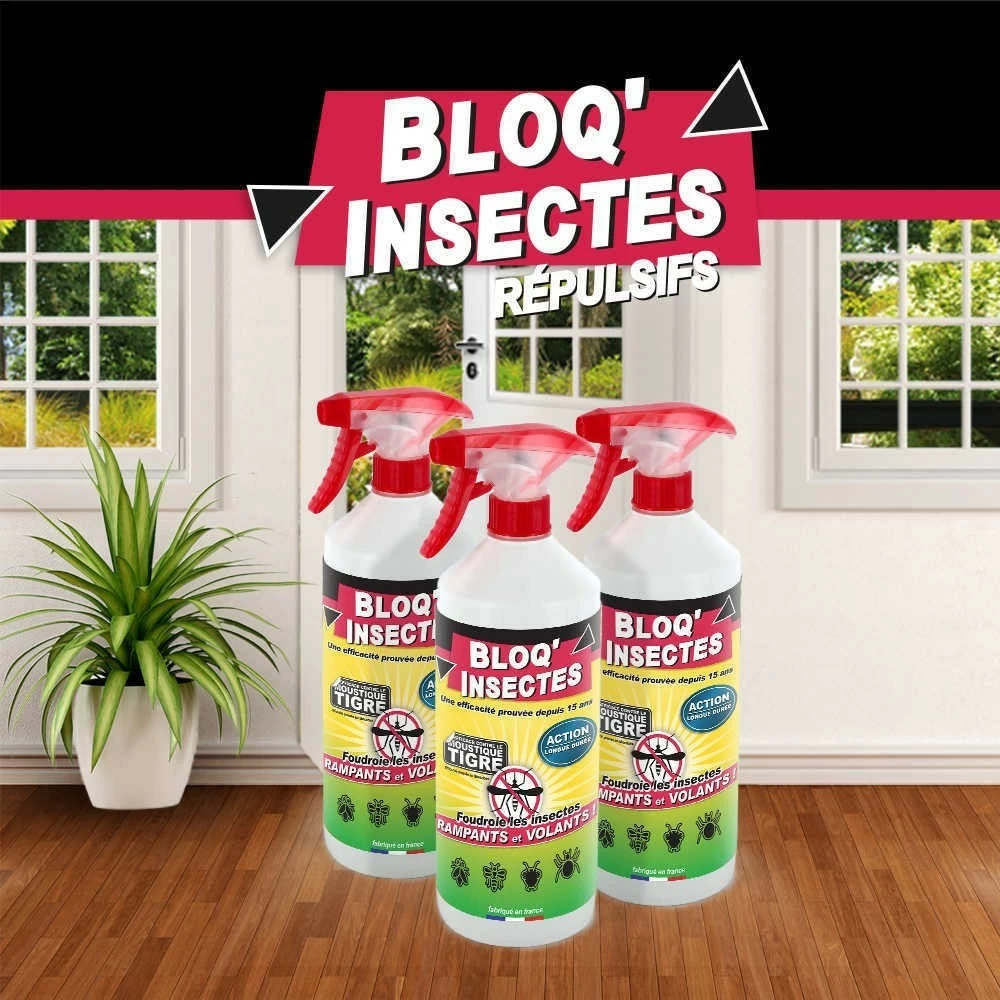 Bloq'insect Barrage Aux Insectes Lot De 3l | Pulvérisateur Anti Insecte Intérieur Extérieur | élimine Moustiques,fourmis,mouches 3 Bloq'insect Barrage Aux Insectes Lot De 3l | Pulvérisateur Anti Insecte Intérieur Extérieur | élimine Moustiques,fourmis,mouches – Image 3