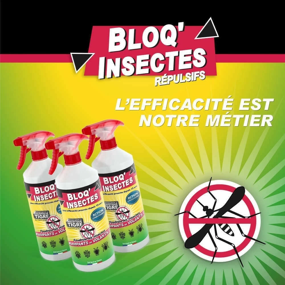 Bloq'insect Barrage Aux Insectes Lot De 3l | Pulvérisateur Anti Insecte Intérieur Extérieur | élimine Moustiques,fourmis,mouches 2 Bloq'insect Barrage Aux Insectes Lot De 3l | Pulvérisateur Anti Insecte Intérieur Extérieur | élimine Moustiques,fourmis,mouches – Image 2