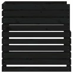 VIDAXL Composteur Noir 80x80x78 Cm Bois Massif De Pin -Jardin Plantes Magasin 6422e3c3c42854.85068121