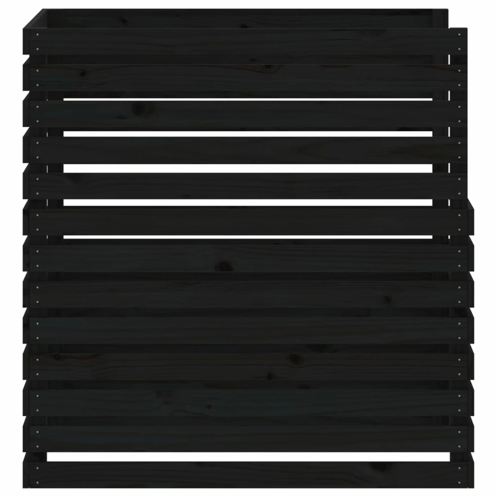 VIDAXL Composteur Noir 100x100x102 Cm Bois Massif De Pin 6 VIDAXL Composteur Noir 100x100x102 Cm Bois Massif De Pin – Image 6