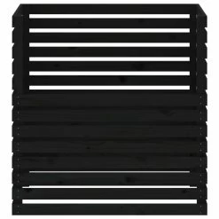 VIDAXL Composteur Noir 100x100x102 Cm Bois Massif De Pin 11 VIDAXL Composteur Noir 100x100x102 Cm Bois Massif De Pin -Jardin Plantes Magasin 6422e3c79ac662.60409719