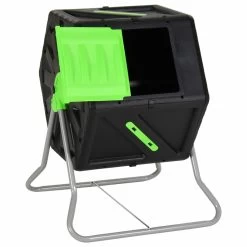 VIDAXL Composteur à Tambour 60x58x74 Cm 105 L Polypropylène -Jardin Plantes Magasin 643028ec38a0b3.27823891