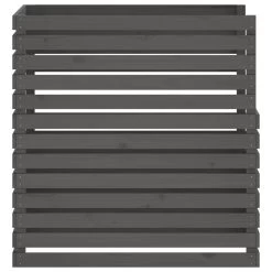 VIDAXL Composteur Gris 100x100x102 Cm Bois Massif De Pin -Jardin Plantes Magasin 643028fe0634e0.56113010
