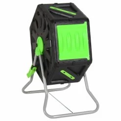 VIDAXL Composteur à Tambour 60x43x74 Cm 70 L Polypropylène -Jardin Plantes Magasin 6430290addf115.23494876