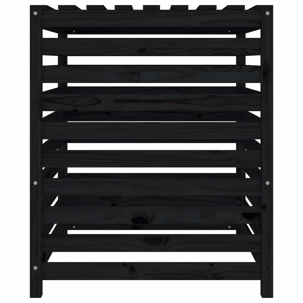 VIDAXL Composteur Noir 82,5x82,5x99,5 Cm Bois Massif De Pin 7 VIDAXL Composteur Noir 82,5x82,5x99,5 Cm Bois Massif De Pin – Image 7