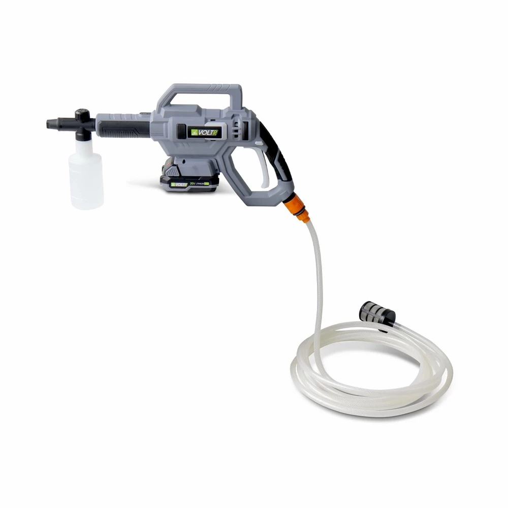 Voltr – Nettoyeur Haute Pression 25 Bars à Batterie 20v – Kit Complet D’accessoires Brosse. Buse à Jet Variable. Réservoir 3 Voltr – Nettoyeur Haute Pression 25 Bars à Batterie 20v – Kit Complet D’accessoires Brosse. Buse à Jet Variable. Réservoir – Image 3