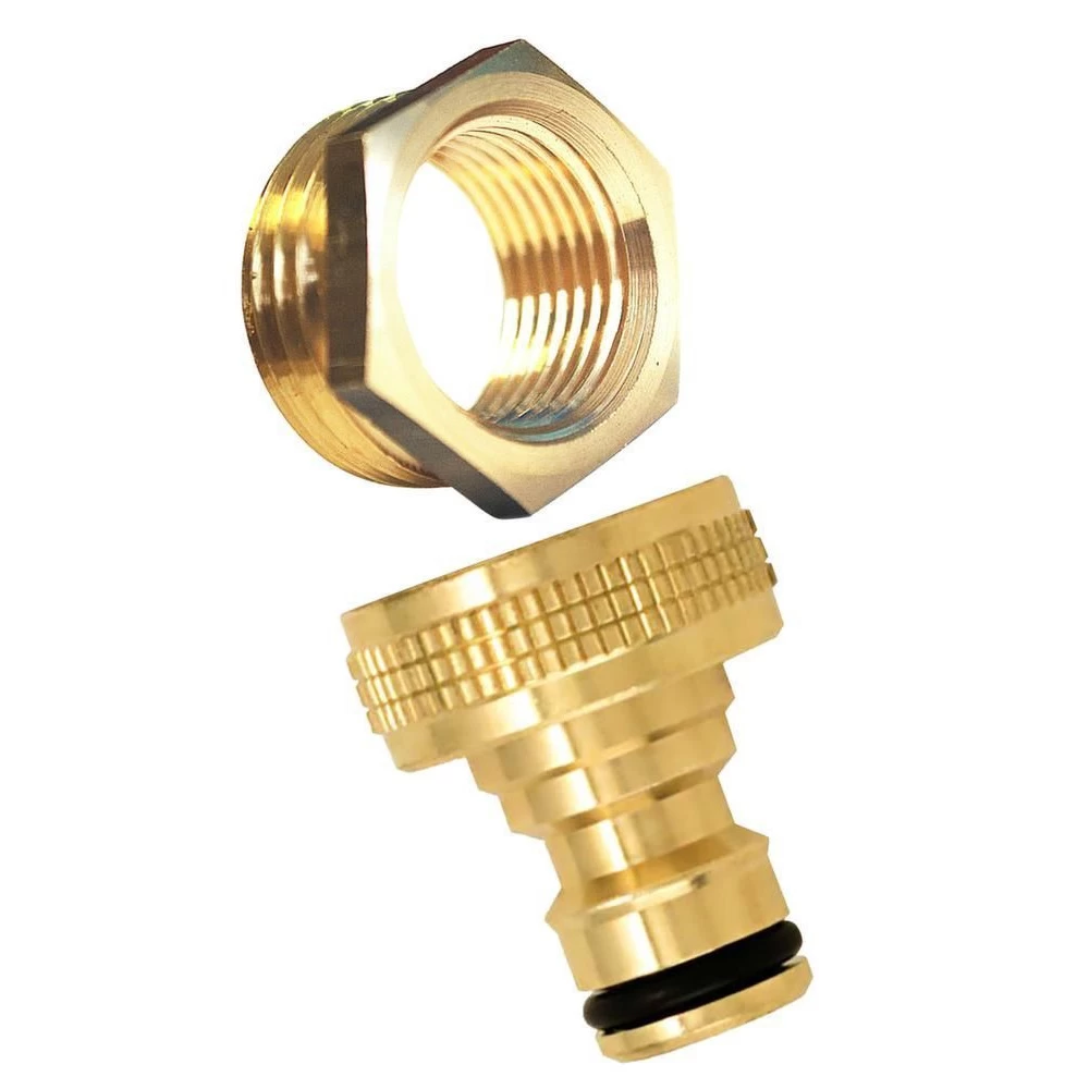 Nez De Robinet Femelle Automatique Avec Réduction En Laiton (lot De 3) 2 Nez De Robinet Femelle Automatique Avec Réduction En Laiton (lot De 3) – Image 2