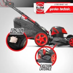 Tondeuse à Gazon électrique Tractée 1800w - 46cm Avec Carter En Acier - Elem Gar -Jardin Plantes Magasin 644acbe524f2e2.31100472