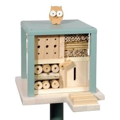 Hotels Hôtel à Insectes Et Support Cube Friendly Owl Inn -Jardin Plantes Magasin 645b94440dc857.92916774