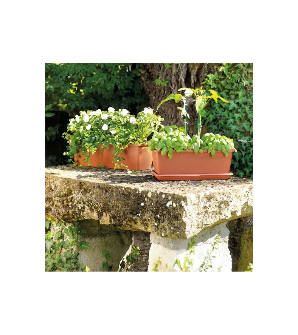 Jardiniere Day R Cotto - Coloris Terre Rouge - 50cm 3 Jardiniere Day R Cotto - Coloris Terre Rouge - 50cm – Image 3