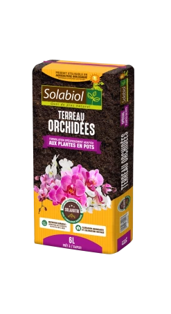 Solabiol Terorc6 | Terreau Orchidées | Tourbe Et Ecorces De Pin | Brun | 6 L |