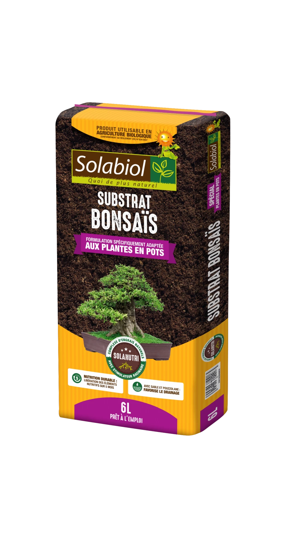Solabiol Terbon6 | Terreau Bonsaïs | Tourbe| 5 Mois De Nutrition | 6l | Stimula 1 Solabiol Terbon6 | Terreau Bonsaïs | Tourbe| 5 Mois De Nutrition | 6l | Stimula