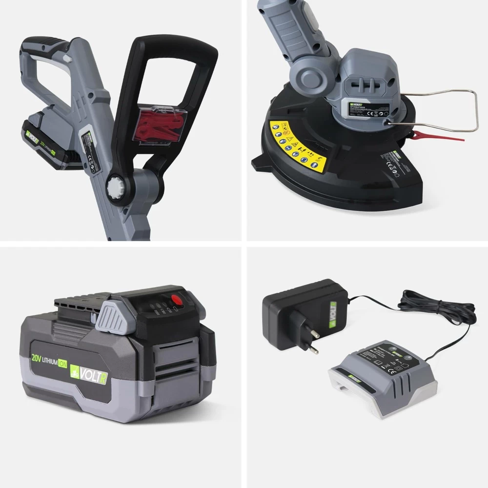 Voltr - Tondeuse à Gazon Sans Fil 30cm + Débrousailleuse Sans Fil ø25cm + Souffleur De Feuilles 20v 7 Voltr - Tondeuse à Gazon Sans Fil 30cm + Débrousailleuse Sans Fil ø25cm + Souffleur De Feuilles 20v – Image 7