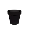 Pot De Fleurs Magnolia 120 ø120x114cm - Noir