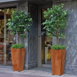 Pot De Fleurs Melisa 50 50x50x110cm - Anthracite -Jardin Plantes Magasin 6470a3652aba09.64371651