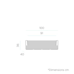 Jardinière Jara 100x40x36cm - Bronze 5 Jardinière Jara 100x40x36cm - Bronze -Jardin Plantes Magasin 6470a379b42ac7.57102868