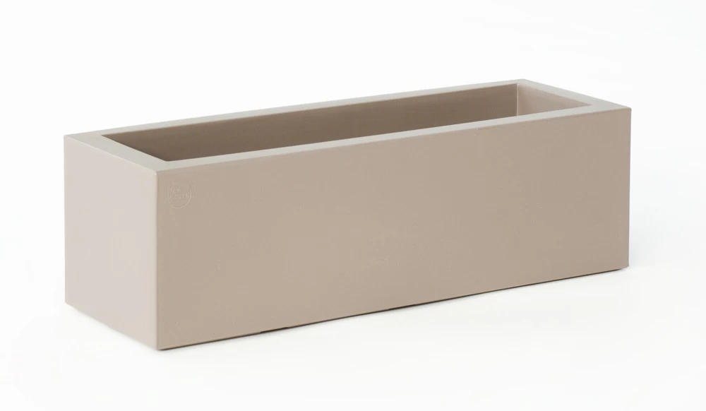 Jardinière Jara 100x40x36cm - Taupe 1 Jardinière Jara 100x40x36cm - Taupe