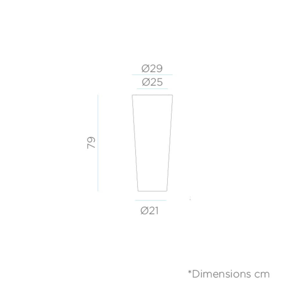 Pot De Fleurs Ficus 80 ø29x79cm - Bronze 4 Pot De Fleurs Ficus 80 ø29x79cm - Bronze – Image 4