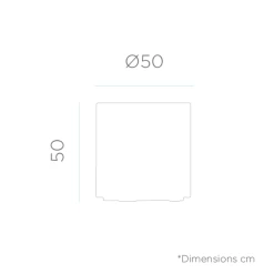 Pot De Fleurs Hortensia 50 ø50x50cm - Bronze -Jardin Plantes Magasin 6470f7617ac3e4.38490883