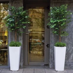 Pot De Fleurs Melisa 50 50x50x110cm - Noir -Jardin Plantes Magasin 6478c7ef469a04.08112862