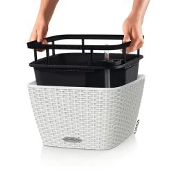LECHUZA Jardinière Bacino Cottage All-in-one 30x30 Cm Blanc 7 LECHUZA Jardinière Bacino Cottage All-in-one 30x30 Cm Blanc -Jardin Plantes Magasin 64798954281919.42979465