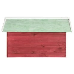 VIDAXL Garage De Tondeuse à Gazon 72x87x50 Cm Rouge Et Blanc Sapin 12 VIDAXL Garage De Tondeuse à Gazon 72x87x50 Cm Rouge Et Blanc Sapin -Jardin Plantes Magasin 6480d34c523827.95805859