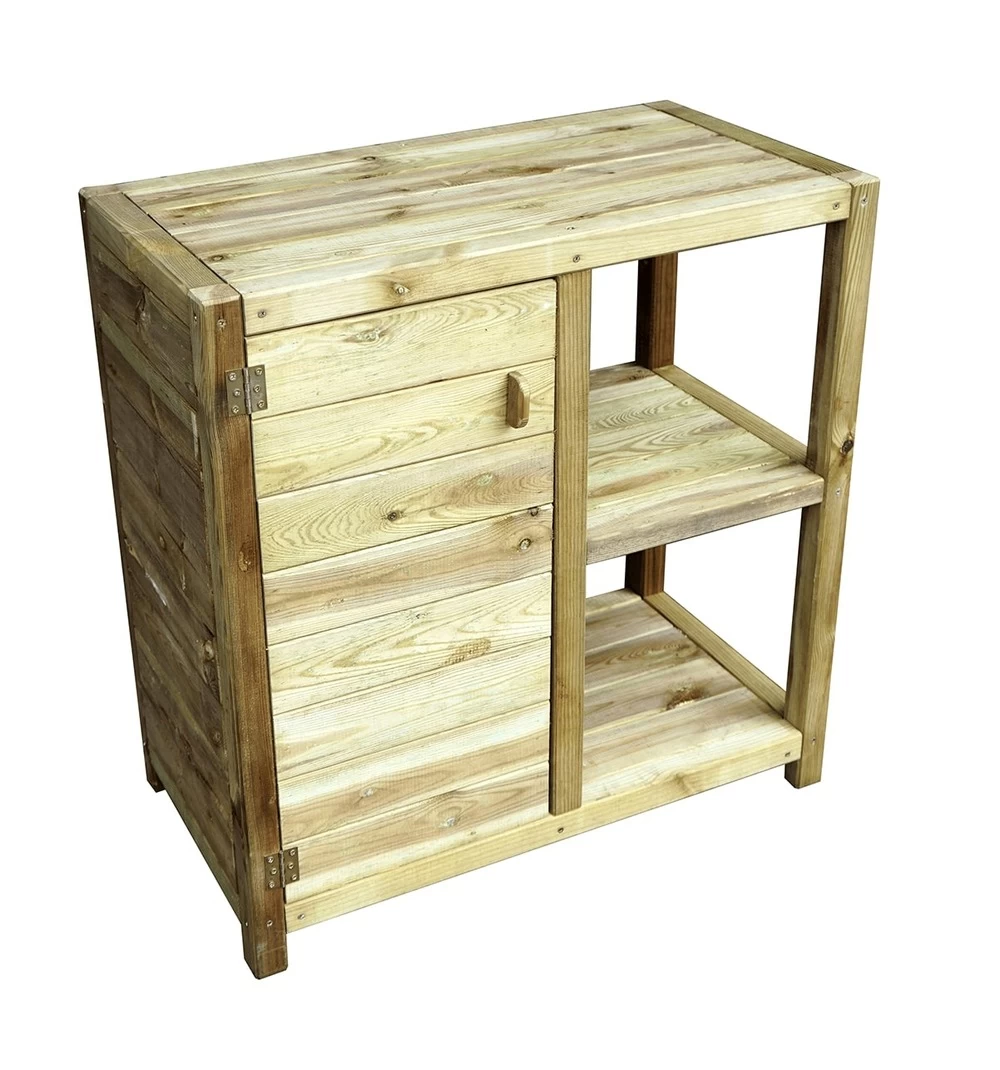 Table De Rempotage Avec étagères Et Porte - Essencia 1 Table De Rempotage Avec étagères Et Porte - Essencia