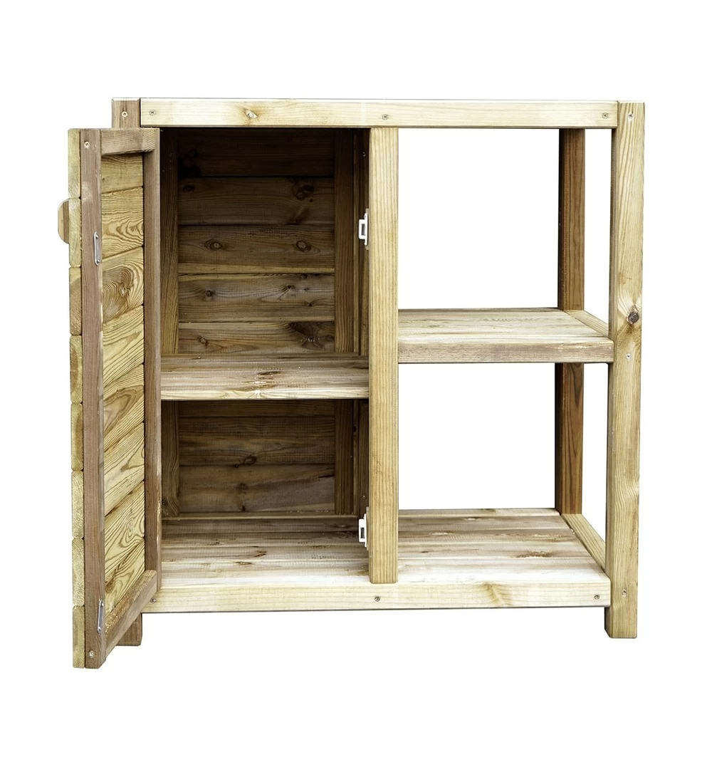 Table De Rempotage Avec étagères Et Porte - Essencia 2 Table De Rempotage Avec étagères Et Porte - Essencia – Image 2