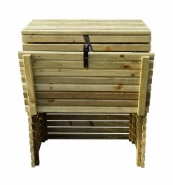 Composteur En Bois Avec Trappes - 320 L - Küb -Jardin Plantes Magasin 64827643a75f45.17518753