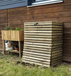 Composteur En Bois Avec Trappes - 320 L - Küb -Jardin Plantes Magasin 64827643b05489.33406260