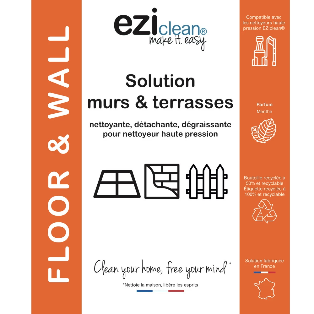 Solution Murs Et Terrasses Eziclean® Floor And Wall Pour Nettoyeur Haute Pression 2 Solution Murs Et Terrasses Eziclean® Floor And Wall Pour Nettoyeur Haute Pression – Image 2