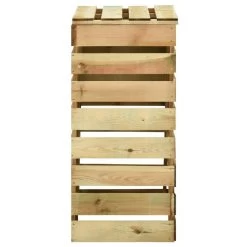 VIDAXL Composteur De Jardin à Lattes 4 Pcs 80x50x100 Cm Pin Imprégné -Jardin Plantes Magasin 649887c915b0d7.79389368