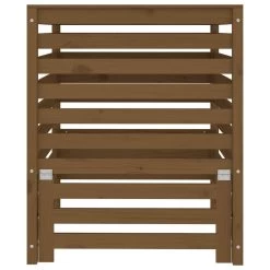 VIDAXL Composteur Marron Miel 82,5x82,5x99,5 Cm Bois Massif De Pin -Jardin Plantes Magasin 6499e3c45c3b27.26296027