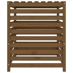 VIDAXL Composteur Marron Miel 82,5x82,5x99,5 Cm Bois Massif De Pin -Jardin Plantes Magasin 6499e3c46323b0.49455204