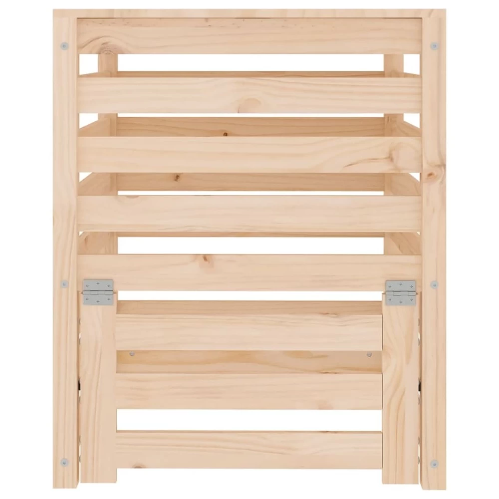 VIDAXL Composteur 63,5x63,5x77,5 Cm Bois Massif De Pin 5 VIDAXL Composteur 63,5x63,5x77,5 Cm Bois Massif De Pin – Image 5