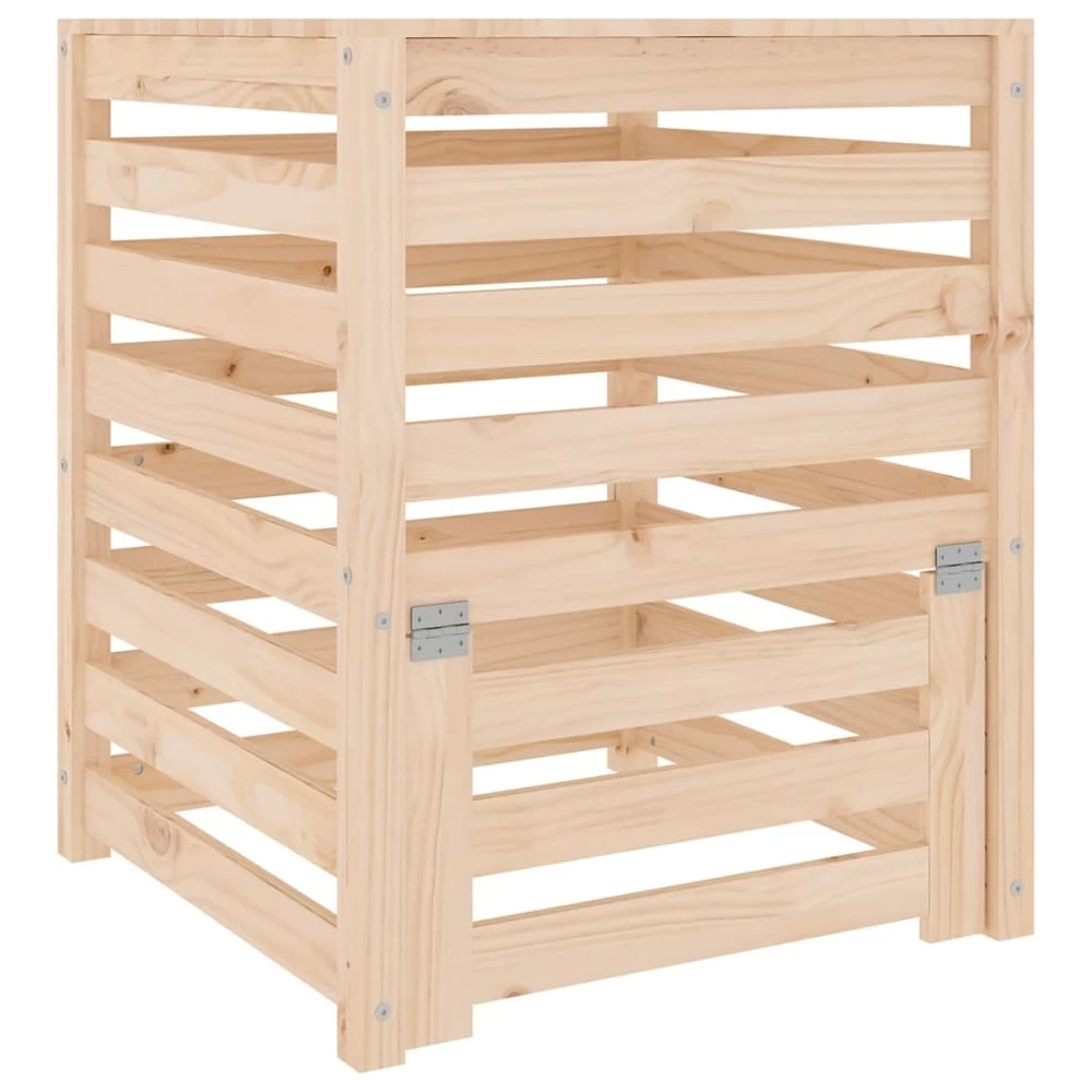 VIDAXL Composteur 63,5x63,5x77,5 Cm Bois Massif De Pin 2 VIDAXL Composteur 63,5x63,5x77,5 Cm Bois Massif De Pin – Image 2