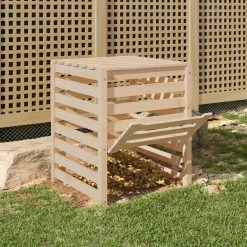 VIDAXL Composteur 63,5x63,5x77,5 Cm Bois Massif De Pin 9 VIDAXL Composteur 63,5x63,5x77,5 Cm Bois Massif De Pin -Jardin Plantes Magasin 6499e3c61c40f9.94524811