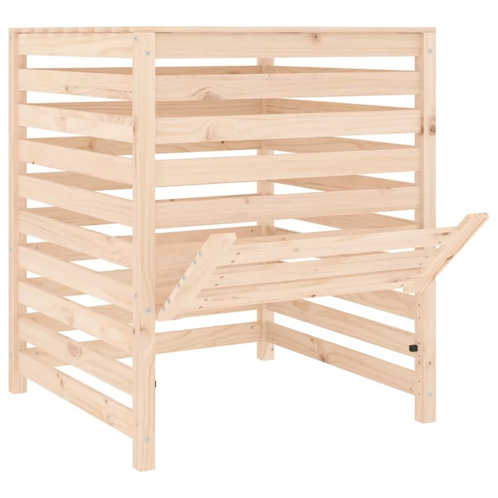 VIDAXL Composteur 82,5x82,5x99,5 Cm Bois Massif De Pin 6 VIDAXL Composteur 82,5x82,5x99,5 Cm Bois Massif De Pin – Image 6