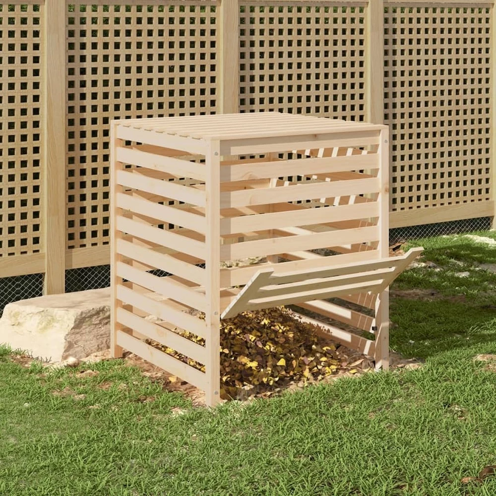 VIDAXL Composteur 82,5x82,5x99,5 Cm Bois Massif De Pin 3 VIDAXL Composteur 82,5x82,5x99,5 Cm Bois Massif De Pin – Image 3