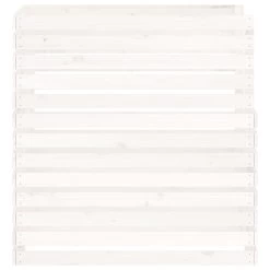 VIDAXL Composteur Blanc 100x100x102 Cm Bois Massif De Pin -Jardin Plantes Magasin 6499e3c8952fe7.36165721