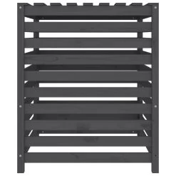 VIDAXL Composteur Gris 82,5x82,5x99,5 Cm Bois Massif De Pin -Jardin Plantes Magasin 6499e3c9785926.56196197