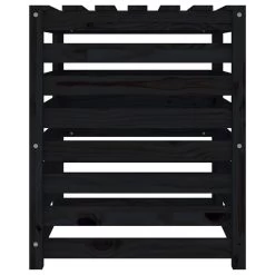 VIDAXL Composteur Noir 63,5x63,5x77,5 Cm Bois Massif De Pin -Jardin Plantes Magasin 6499e3cbafe433.11717510