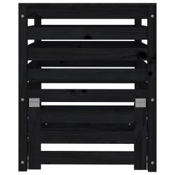 VIDAXL Composteur Noir 63,5x63,5x77,5 Cm Bois Massif De Pin -Jardin Plantes Magasin 6499e3cbb40742.20950762